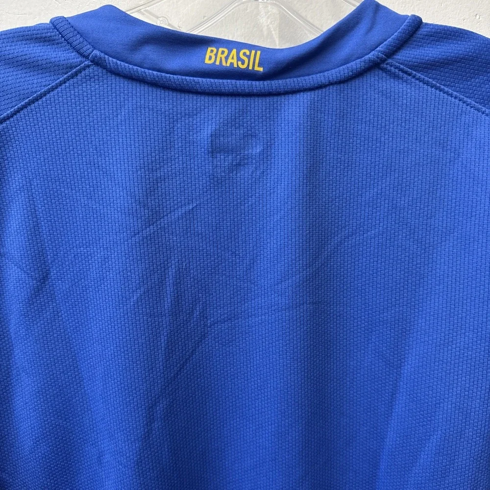 BRASIL 2008 2010 AWAY FOOTBALL SHIRT SOCCER JERSEY NIKE 258950-493 sz M MEN BLUE